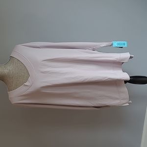 MTA Sport VNeck Split Hem Tunic Sweatshirt Pale Lavender Size 3X NWT